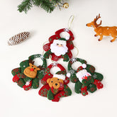 Christmas tree ornaments, vintage Santa Claus ornaments,