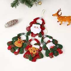 Christmas tree ornaments, vintage Santa Claus ornaments,