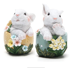 Easter Bunny Egg Resin Sculpture Resin