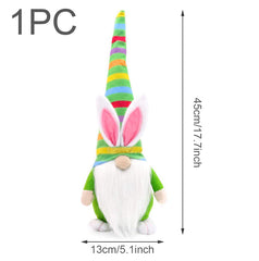 Easter Bunny Dwarf Doll Long-Legged Doll Decoration