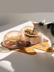 Pet Placemat Cat Bowl Mat Dog Eat Silicone