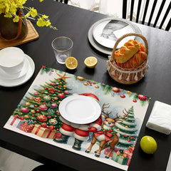 Christmas decoration placemat holiday kitchen table decoration insulation