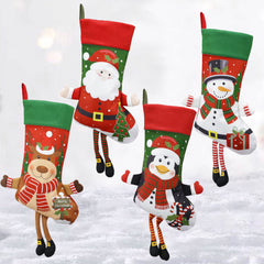 Christmas Decoration Large Santa Claus Elk Snowman Penguin Gift Bag Christmas Pendant