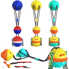 Strengthen Single And Double Sucker Leaking Ball Dog Toy