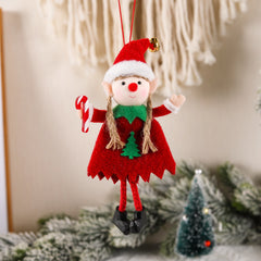 Christmas Cute Elf Doll Christmas Tree Decoration Small Pendant Accessories Supplies