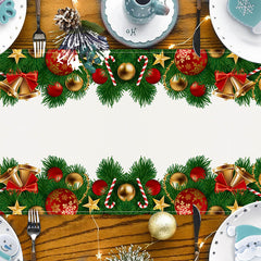 Christmas Bell Table Flag Christmas Day Cabinet Decoration Tablecloth Mat Tea