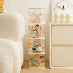 Desktop Dustproof Cream Wind Display Organizer