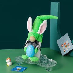 Easter Bunny Holding Eggs Faceless Doll