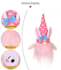 Easter Ornament With Light Faceless Doll
