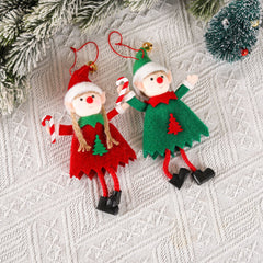 Christmas Cute Elf Doll Christmas Tree Decoration Small Pendant Accessories Supplies