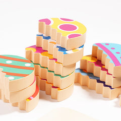 Children's Fun Puzzle Easter Egg Color Shape Matching Color Pattern Cognitive Early Education Thinking Logic Wooden Toys