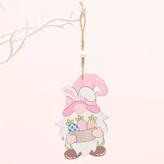 New Easter Wooden Rudolph Rabbit Radish Ornament Ornament