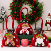 Christmas thick velvet gift bag, candy bag, Christmas Eve apple packaging box, Christmas gift bag