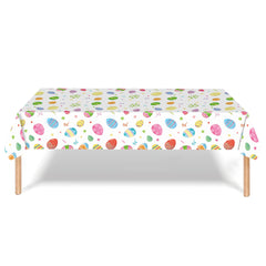 New Easter Egg Tablecloth Bunny Eggs Holiday Party Decoration Tablecloth Disposable PE Tablecloth
