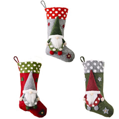 Christmas Decorations Forest Santa Claus Christmas Socks Faceless dolls