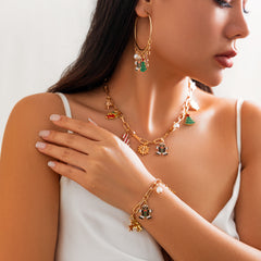 Christmas bells, Christmas tree pendants, necklaces, personalized holiday snowflakes, candies, accessories for women