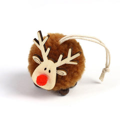 Christmas Decorations Wool Felt Cartoon Deer Pendant Creative New Deer Pendant Christmas Tree Pendant Gift