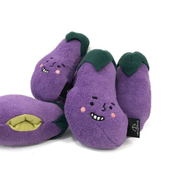 Dog Pet Chewing Plush Eggplant Sounding Toy Cartoon