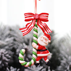 Christmas Decoration: Santa Claus, Snowman, Small Cane, Bread Soil, Christmas Tree Ornament