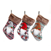 Christmas Tree Pendant 3D Christmas Socks Faceless Doll Gift Bag Plush Dwarf Old Man Candy Socks