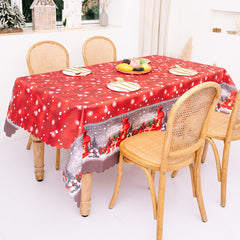 Christmas Decoration Creative Christmas Printed Tablecloth Table Flag Christmas