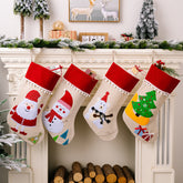 Christmas Decorations Cartoon Christmas Socks Creative Elk Santa Claus Christmas Gift Socks Gift Bag