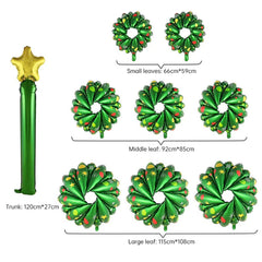 Assembled Christmas Tree Aluminum Film Balloon Christmas Decoration Stereo Christmas Tree Aluminum Film Balloon