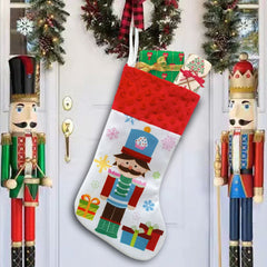 Christmas Walnut Soldier Christmas Socks Walnut Candy Bag Gift Bag Christmas Tree Fireplace Pendant Decoration