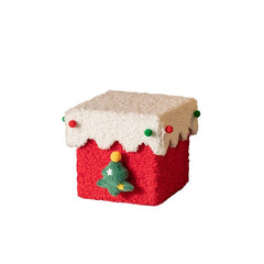 Christmas Eve apple gift box, Christmas velvet apple box, Christmas souvenir gift