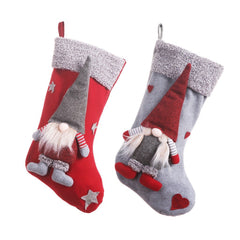 Christmas decorations, 3D faceless dolls, Christmas socks