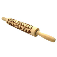 35/43CM Christmas Embossing Rolling Pin