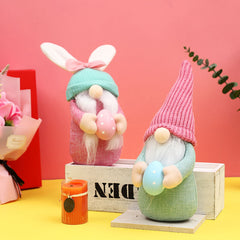 New Easter Decorations Wool Cute Rabbit Faceless Doll Home Decoration Doll Ornament