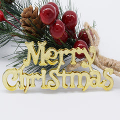 Christmas Letter Sign Capital English Letter Christmas Holiday Gift Decoration Accessories Christmas Tree Hanging Piece Sign