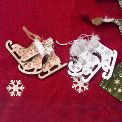 Merry Christmas Ornaments Christmas 3pc/set Skate Shoes Christmas Decorations for Tree Toy Xmas Decor Swiateczne New Year 2020