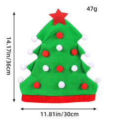 Christmas tree hat creative Christmas hat holiday party elf hat Christmas hat