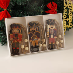 Christmas Decorations Creative Printing Cute Walnut Soldier