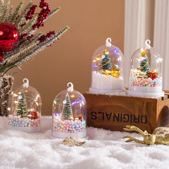 Christmas Decorations Children's Glowing Tree Silver Flower Gift Night Light Desktop