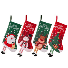 Christmas colorful prints, socks, Santa Claus gift