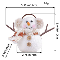 Christmas glowing snowman ornament