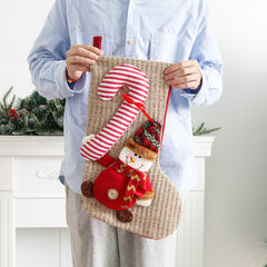 Christmas Decorations Large Knitted Knitted Knitted Socks Gift Bag Children's Candy