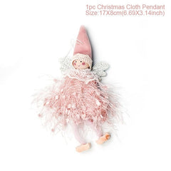 Santa Claus Christmas Doll Pendant Christmas Decor for Home Christmas Tree Ornament Pere Noel Navidad Natale New Year
