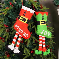 Long legged Christmas stockings, Christmas tree decorations, pendants, shopping mall windows, Christmas decorations, props