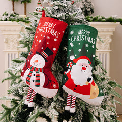 Christmas colorful prints, socks, Santa Claus gift