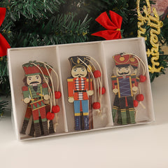 Christmas Decorations Creative Printing Cute Walnut Soldier