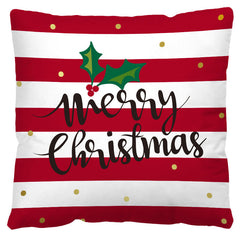 Christmas Pillow Cover Red Black Grid Christmas Sofa Cushion Cover Plush Pillow