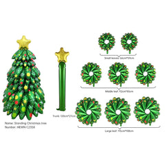 Assembled Christmas Tree Aluminum Film Balloon Christmas Decoration Stereo Christmas Tree Aluminum Film Balloon