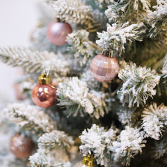 Christmas tree decoration 3cm light gold Christmas ball hanging pendant Christmas combination ball