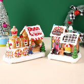 Christmas creative ornaments electric music glowing snow house