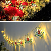 Christmas Iron, Santa Claus, Snowman, Deer, Christmas Tree, Christmas Socks, Mixed Elements, Decorative LED Lights