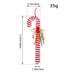 Candy Christmas Cane Red and White Cane Hook Decoration Christmas Tree